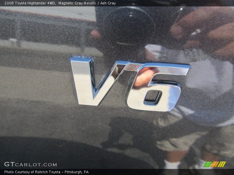 Magnetic Gray Metallic / Ash Gray 2008 Toyota Highlander 4WD