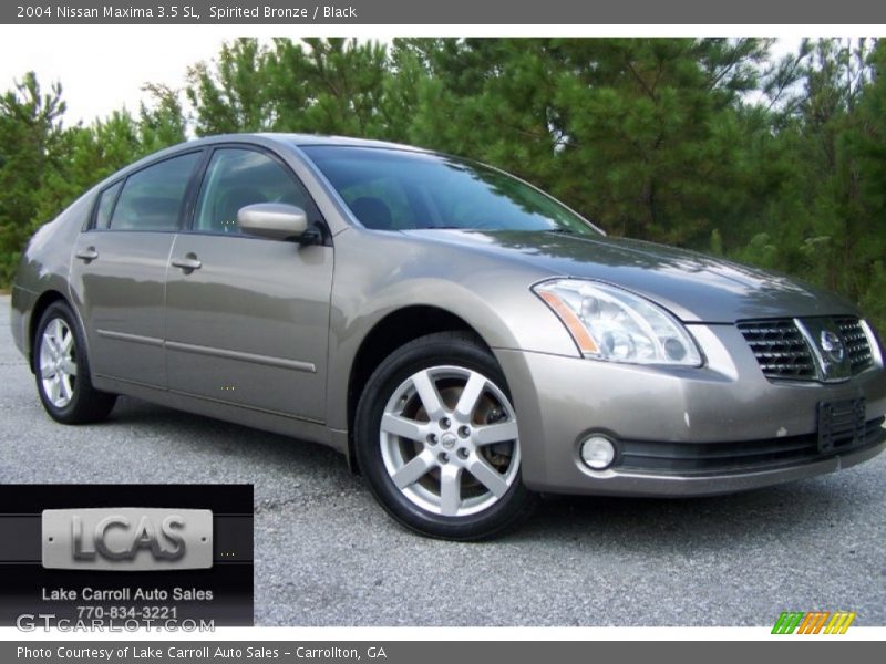 Spirited Bronze / Black 2004 Nissan Maxima 3.5 SL