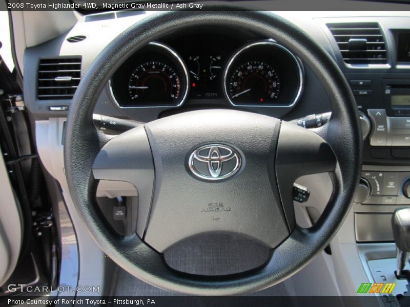 Magnetic Gray Metallic / Ash Gray 2008 Toyota Highlander 4WD