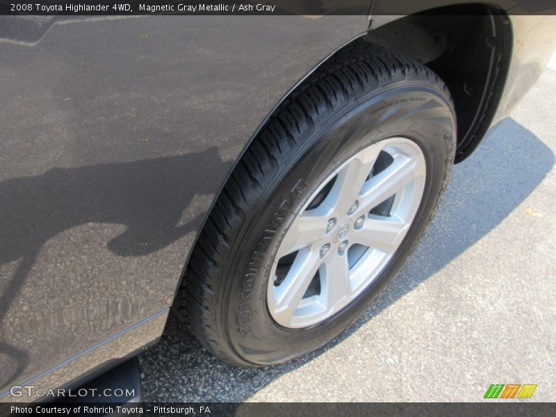 Magnetic Gray Metallic / Ash Gray 2008 Toyota Highlander 4WD