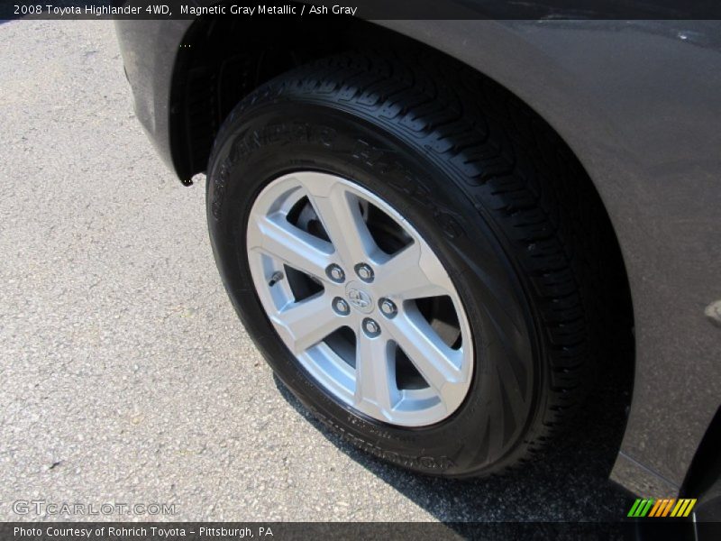 Magnetic Gray Metallic / Ash Gray 2008 Toyota Highlander 4WD
