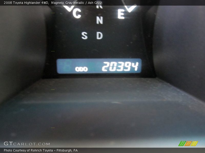 Magnetic Gray Metallic / Ash Gray 2008 Toyota Highlander 4WD