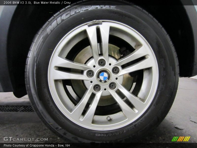Blue Water Metallic / Grey 2006 BMW X3 3.0i