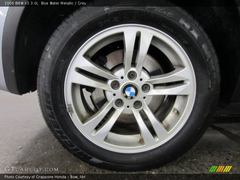 Blue Water Metallic / Grey 2006 BMW X3 3.0i