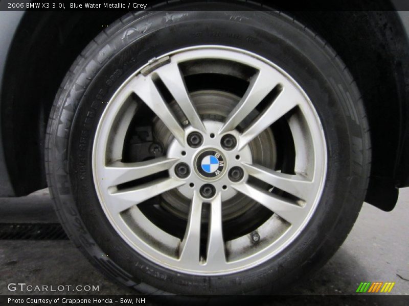 Blue Water Metallic / Grey 2006 BMW X3 3.0i