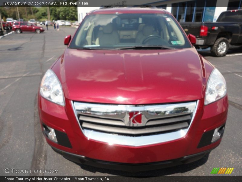 Red Jewel / Tan 2007 Saturn Outlook XR AWD