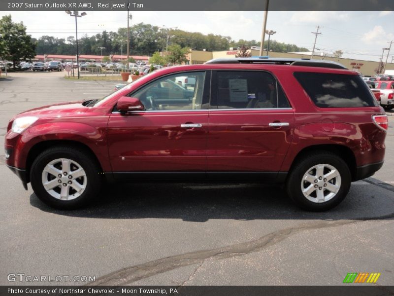 Red Jewel / Tan 2007 Saturn Outlook XR AWD