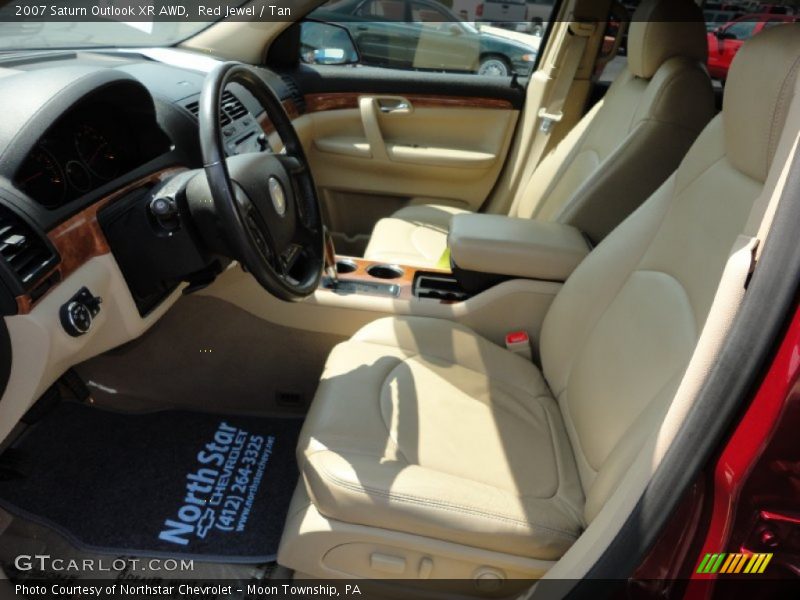 Red Jewel / Tan 2007 Saturn Outlook XR AWD