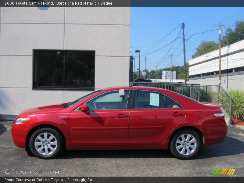 Barcelona Red Metallic / Bisque 2008 Toyota Camry Hybrid