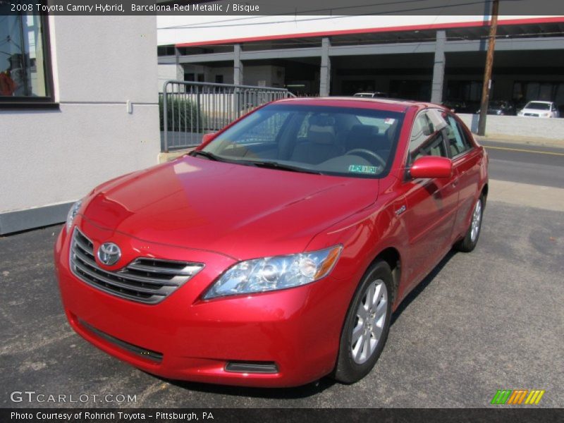 Barcelona Red Metallic / Bisque 2008 Toyota Camry Hybrid