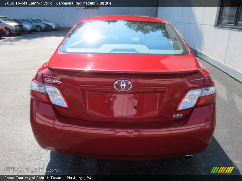 Barcelona Red Metallic / Bisque 2008 Toyota Camry Hybrid