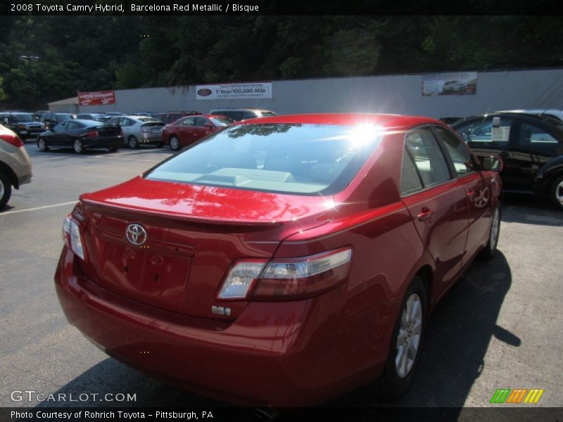 Barcelona Red Metallic / Bisque 2008 Toyota Camry Hybrid