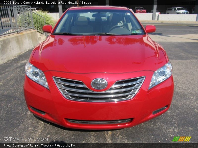 Barcelona Red Metallic / Bisque 2008 Toyota Camry Hybrid