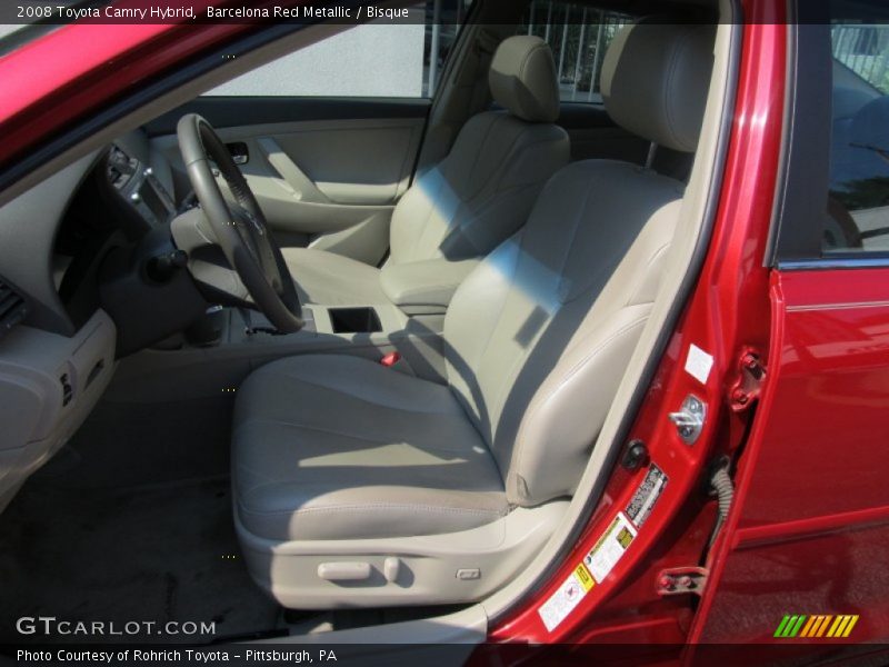 Barcelona Red Metallic / Bisque 2008 Toyota Camry Hybrid