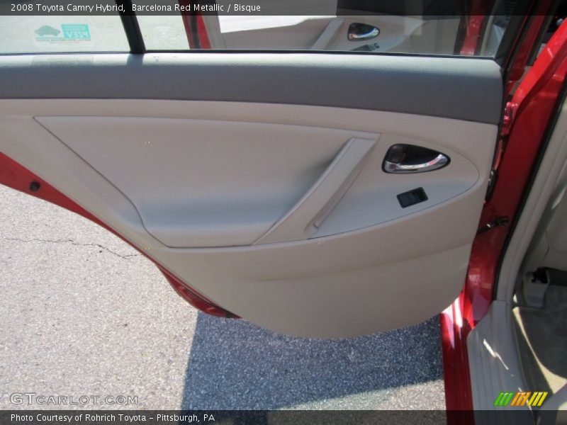 Barcelona Red Metallic / Bisque 2008 Toyota Camry Hybrid