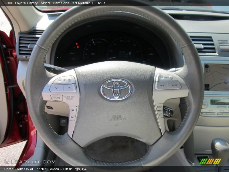 Barcelona Red Metallic / Bisque 2008 Toyota Camry Hybrid