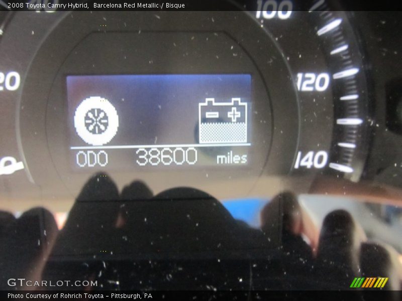 Barcelona Red Metallic / Bisque 2008 Toyota Camry Hybrid