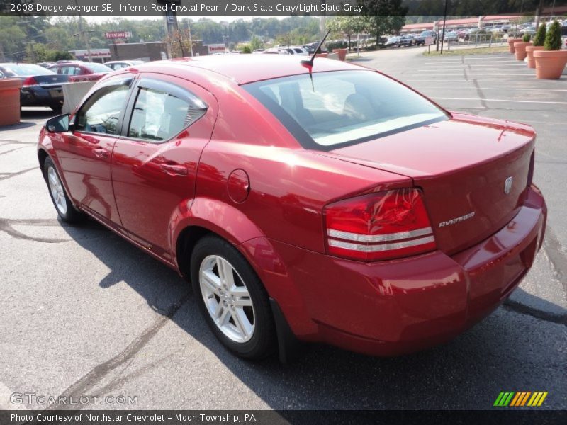 Inferno Red Crystal Pearl / Dark Slate Gray/Light Slate Gray 2008 Dodge Avenger SE