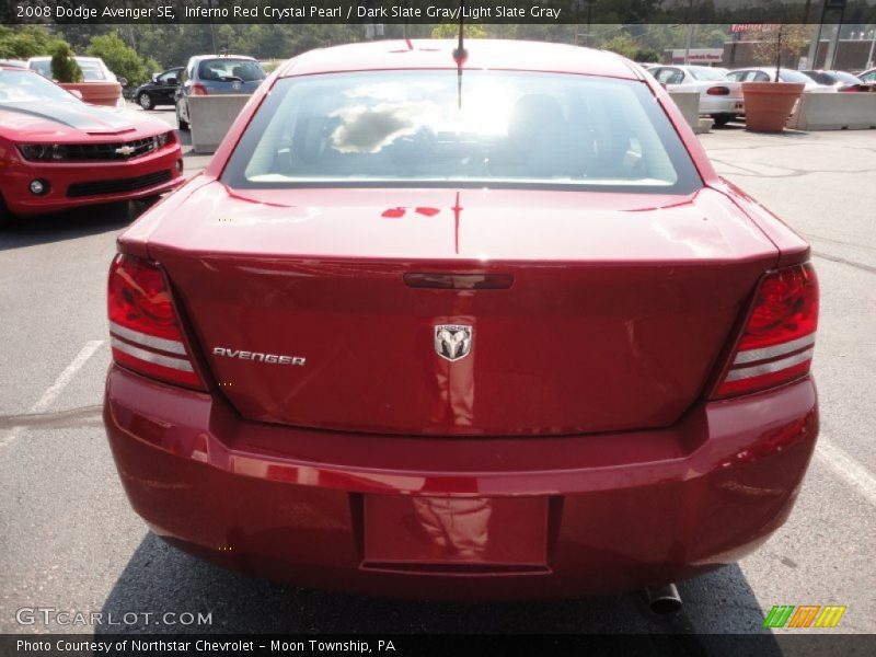 Inferno Red Crystal Pearl / Dark Slate Gray/Light Slate Gray 2008 Dodge Avenger SE