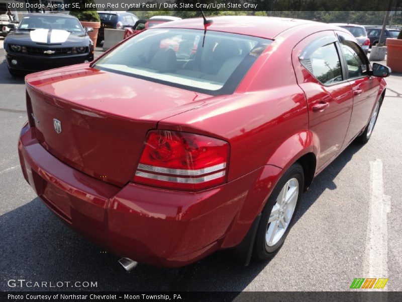 Inferno Red Crystal Pearl / Dark Slate Gray/Light Slate Gray 2008 Dodge Avenger SE