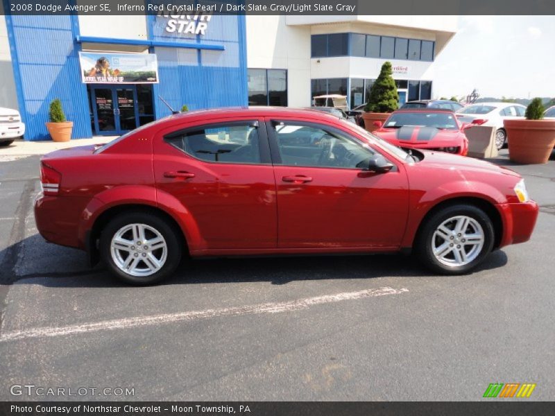 Inferno Red Crystal Pearl / Dark Slate Gray/Light Slate Gray 2008 Dodge Avenger SE