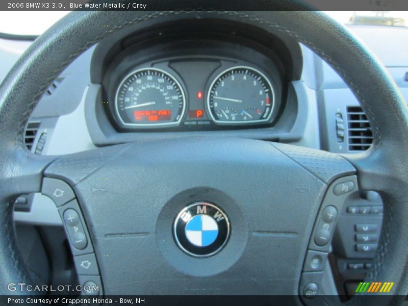 Blue Water Metallic / Grey 2006 BMW X3 3.0i