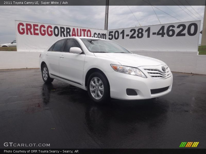 Super White / Ash 2011 Toyota Camry LE