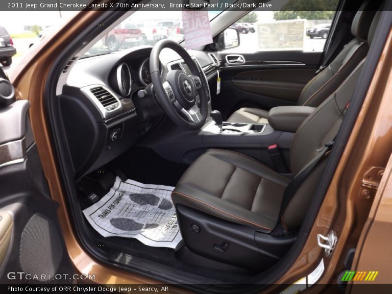  2011 Grand Cherokee Laredo X 70th Anniversary Black/Dark Olive Interior