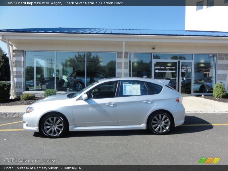 Spark Silver Metallic / Carbon Black 2009 Subaru Impreza WRX Wagon
