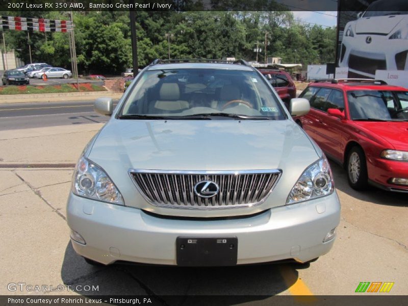 Bamboo Green Pearl / Ivory 2007 Lexus RX 350 AWD