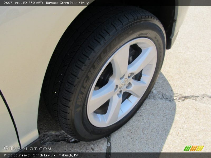 Bamboo Green Pearl / Ivory 2007 Lexus RX 350 AWD