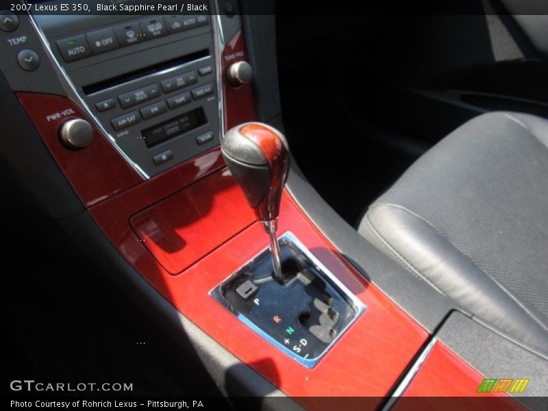 Black Sapphire Pearl / Black 2007 Lexus ES 350