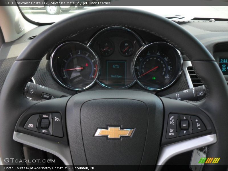Silver Ice Metallic / Jet Black Leather 2011 Chevrolet Cruze LTZ