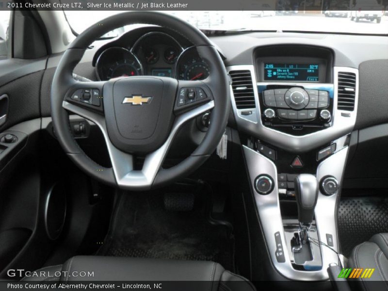 Silver Ice Metallic / Jet Black Leather 2011 Chevrolet Cruze LTZ