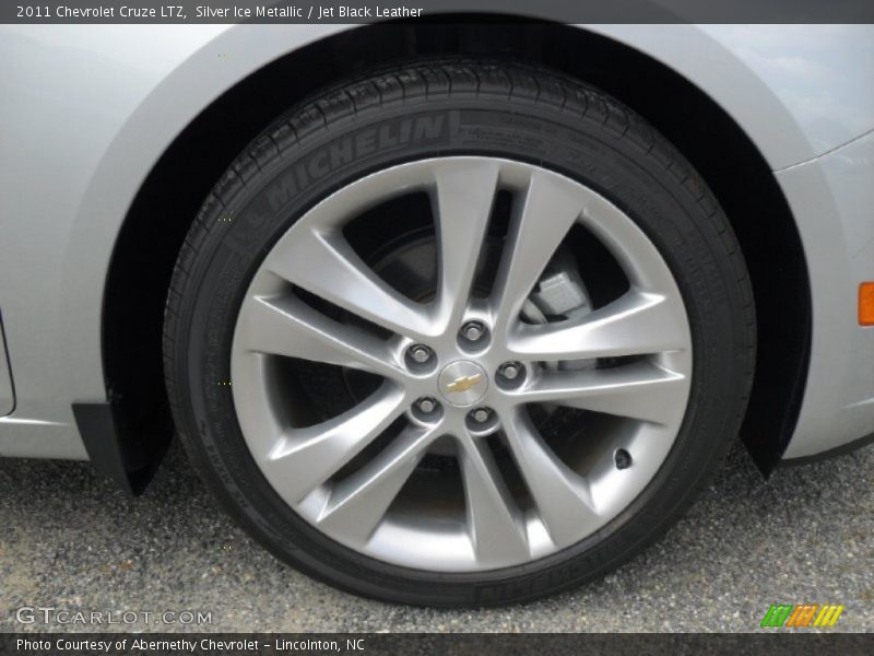 Silver Ice Metallic / Jet Black Leather 2011 Chevrolet Cruze LTZ