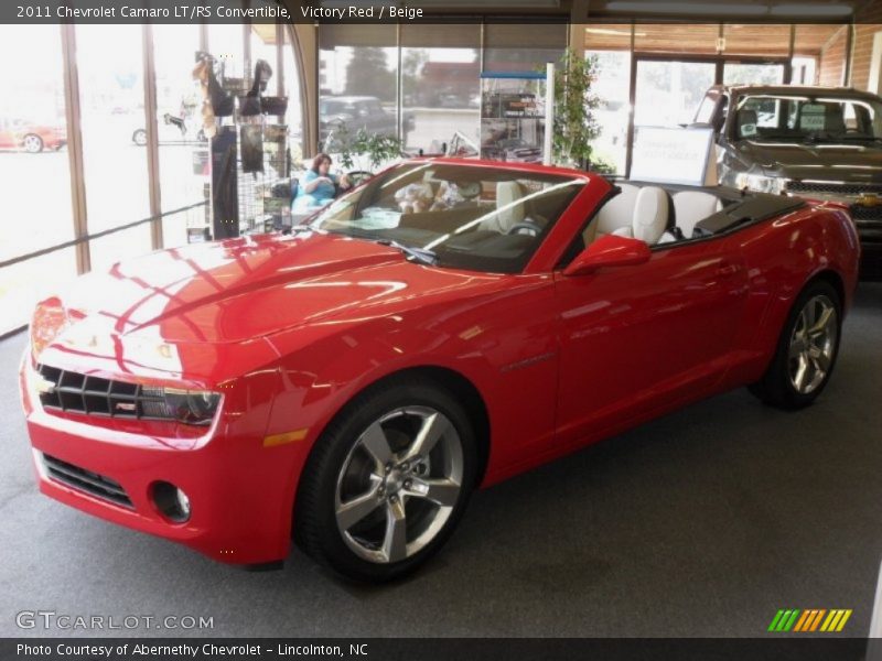 Victory Red / Beige 2011 Chevrolet Camaro LT/RS Convertible