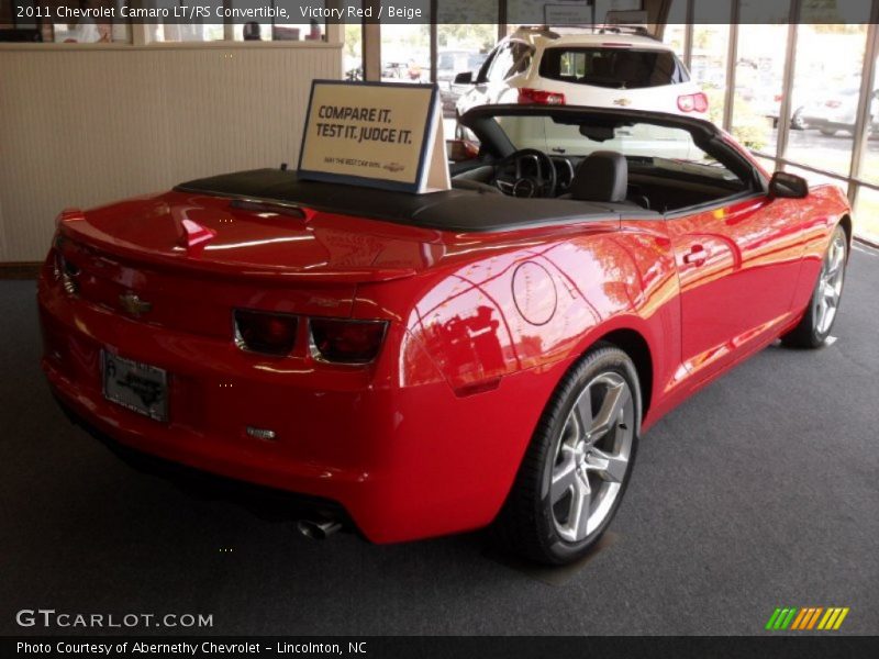 Victory Red / Beige 2011 Chevrolet Camaro LT/RS Convertible