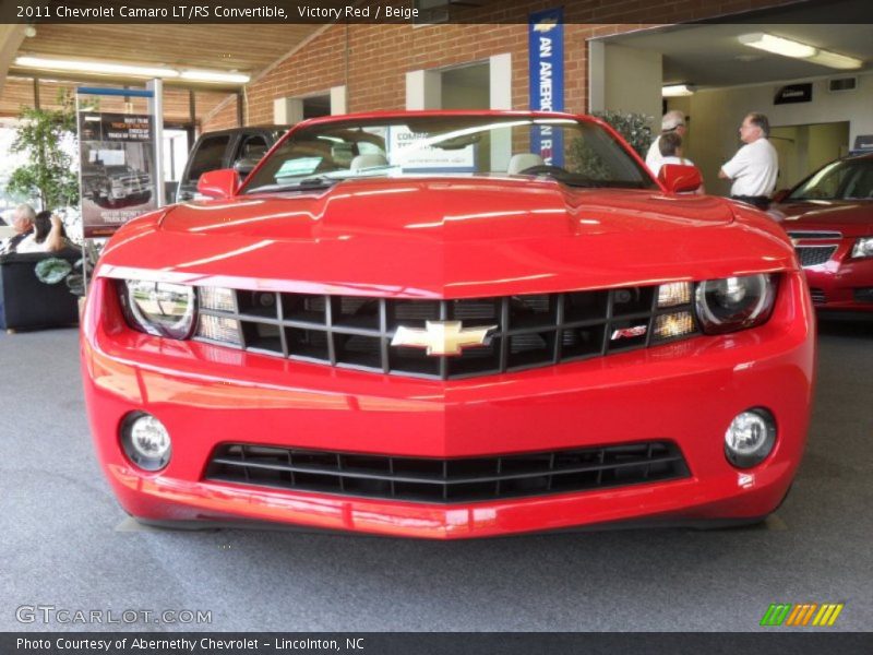 Victory Red / Beige 2011 Chevrolet Camaro LT/RS Convertible