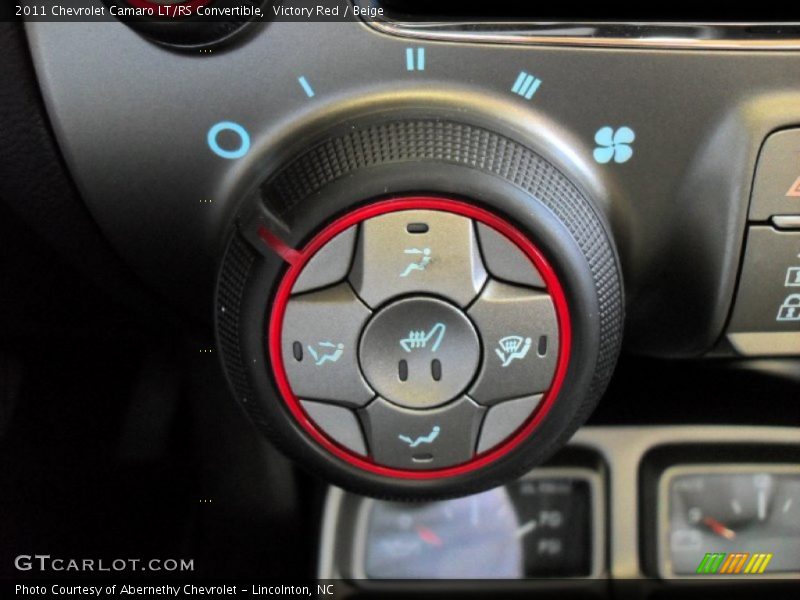 Controls of 2011 Camaro LT/RS Convertible