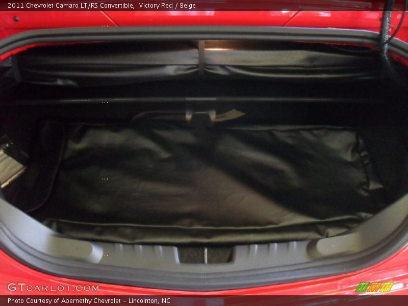  2011 Camaro LT/RS Convertible Trunk