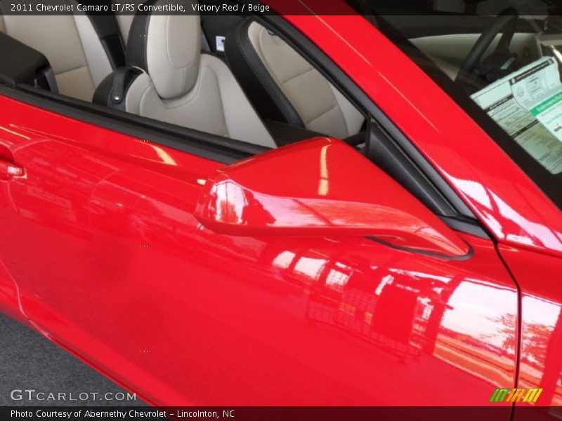 Victory Red / Beige 2011 Chevrolet Camaro LT/RS Convertible