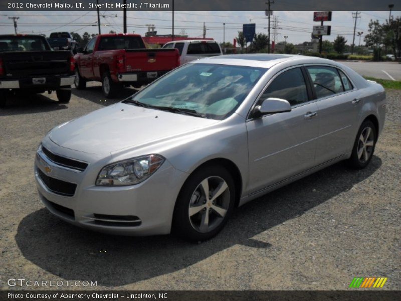 Silver Ice Metallic / Titanium 2012 Chevrolet Malibu LT