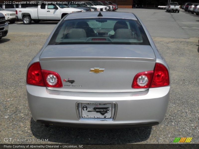 Silver Ice Metallic / Titanium 2012 Chevrolet Malibu LT