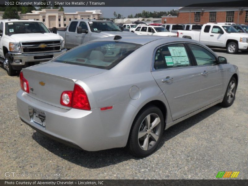 Silver Ice Metallic / Titanium 2012 Chevrolet Malibu LT