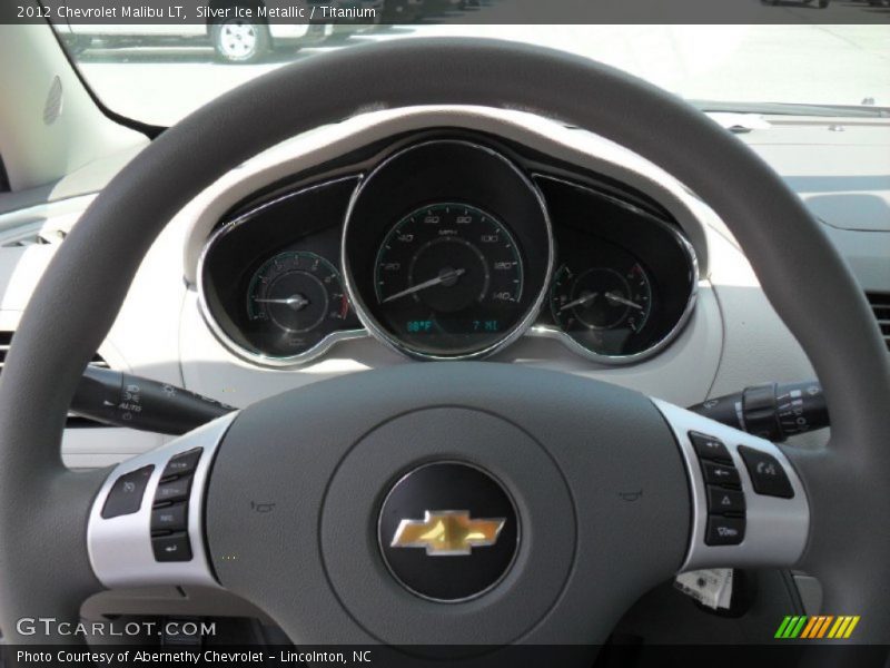 Silver Ice Metallic / Titanium 2012 Chevrolet Malibu LT
