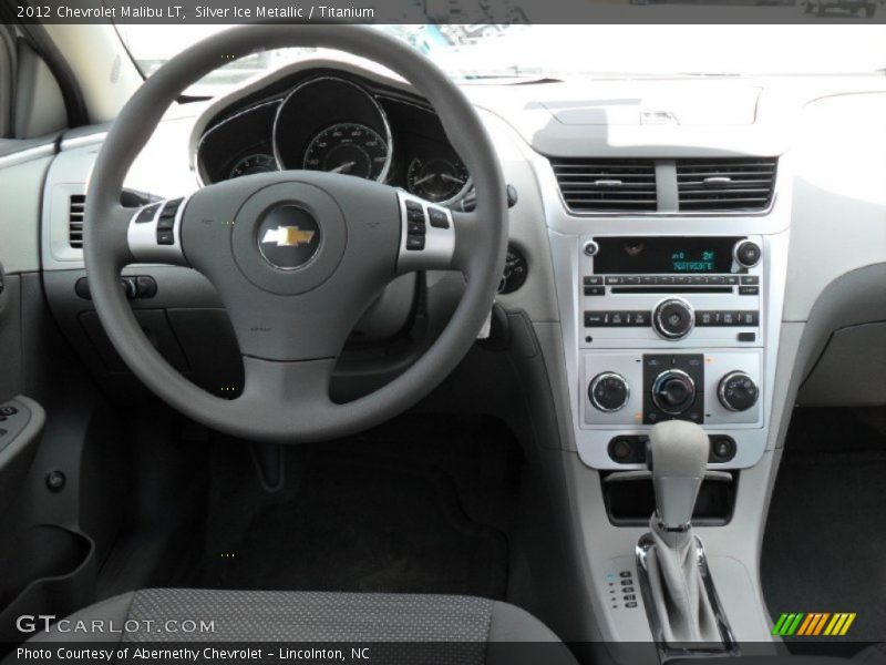 Silver Ice Metallic / Titanium 2012 Chevrolet Malibu LT