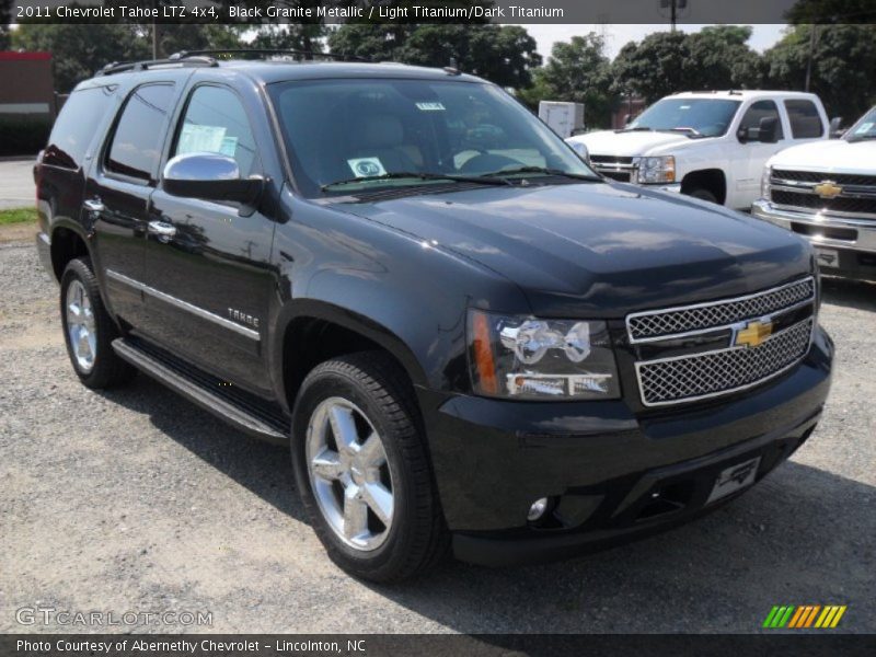 Black Granite Metallic / Light Titanium/Dark Titanium 2011 Chevrolet Tahoe LTZ 4x4