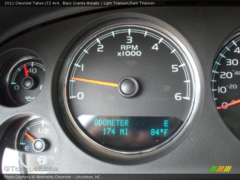 Black Granite Metallic / Light Titanium/Dark Titanium 2011 Chevrolet Tahoe LTZ 4x4