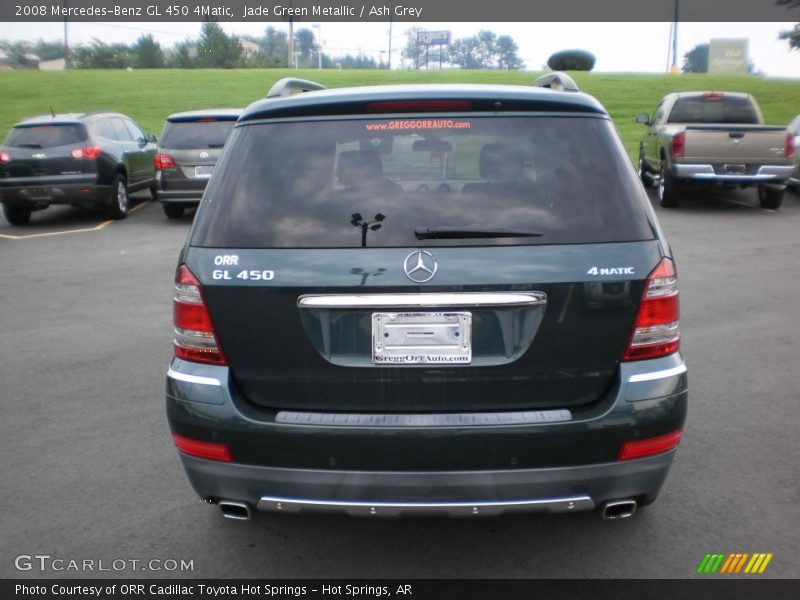 Jade Green Metallic / Ash Grey 2008 Mercedes-Benz GL 450 4Matic