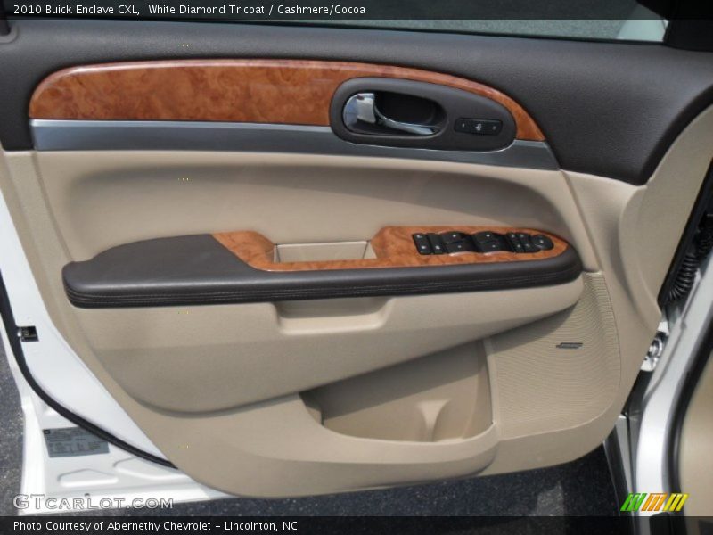 White Diamond Tricoat / Cashmere/Cocoa 2010 Buick Enclave CXL